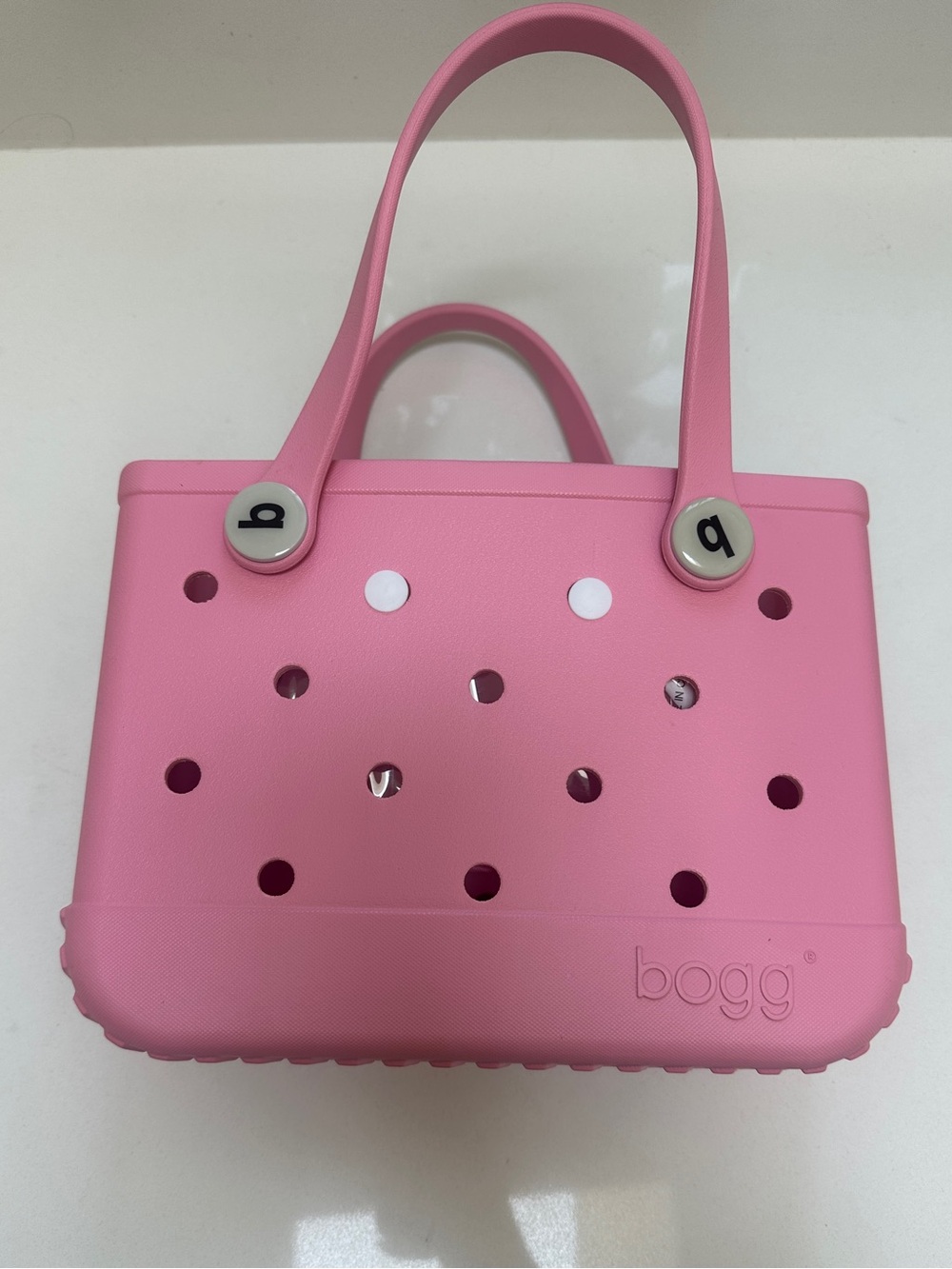 Bogg Bag Bitty Bogg Bag Blowing Pink Bubbles Tote + Zip Pouch